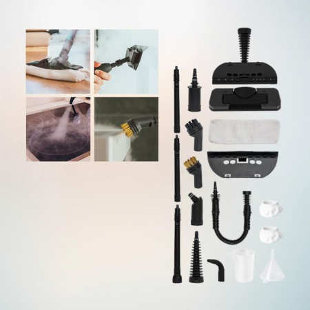 Aparat de curatat cu abur Cecotec Hydrosteam 1300 Rapid Max, 3 bari, 16 accesorii, putere 1350W, Debit de abur 32g/min [4]