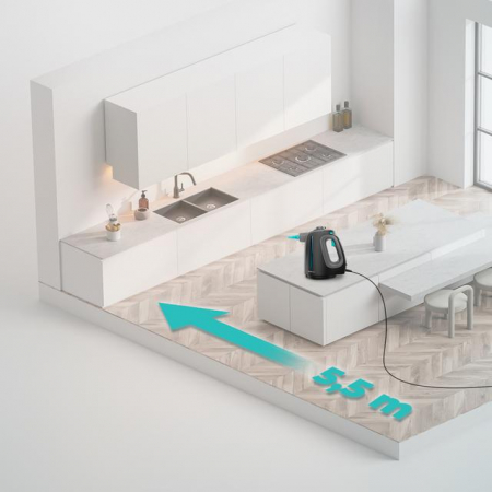 Aparat de curatat cu abur Cecotec Hydrosteam 1300 Rapid Max, 3 bari, 16 accesorii, putere 1350W, Debit de abur 32g/min [8]