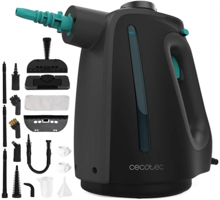Aparat de curatat cu abur Cecotec Hydrosteam 1300 Rapid Max, 3 bari, 16 accesorii, putere 1350W, Debit de abur 32g/min [0]