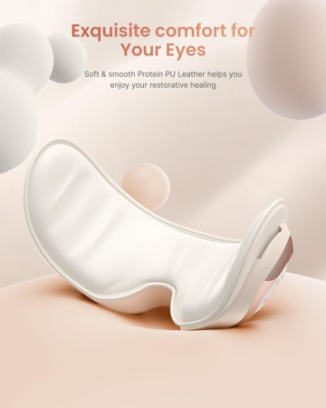 Aparat de masaj pentru ochi RENPHO Eyeris 3 Rose, compresie cu aer, vibratii, incalzire si racire, Bluetooth, control vocal, pliabil, relaxare si reducerea oboselii oculare [3]