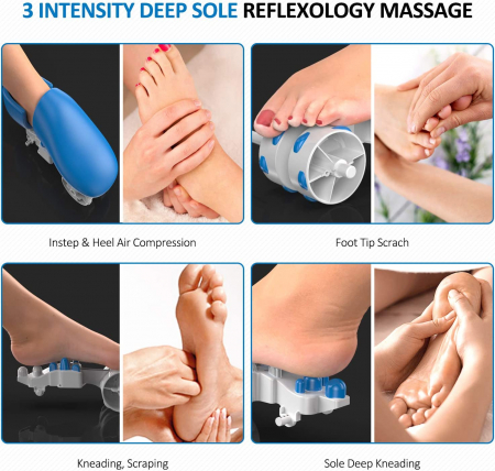Aparat de masaj picioare Renpho FM059R, masaj Shiatsu, caldura, compresie aer cu 3 niveluri, temporizator, telecomanda [2]