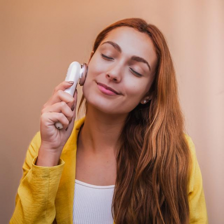 Aparat Pentru Tratament Facial si Intinerirea Pielii Cecotec Bamba FaceCare LightSonic , Masaj facial, EMS, Lumina albastra si rosie [6]