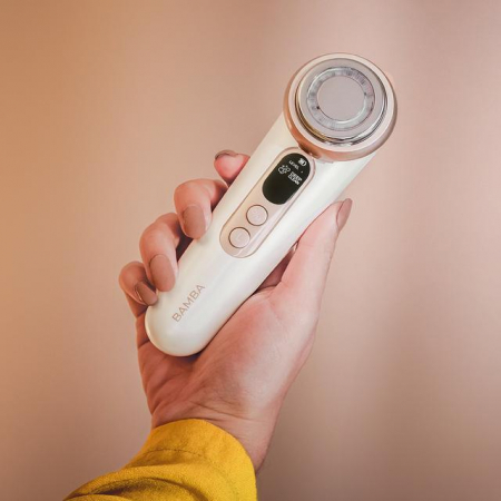 Aparat Pentru Tratament Facial si Intinerirea Pielii Cecotec Bamba FaceCare LightSonic , Masaj facial, EMS, Lumina albastra si rosie [10]