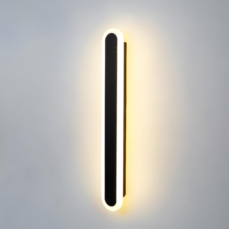 Corpuri Iluminat - Aplica de perete LED Rovo 1356-100, 100CM, 39W, 3 setari de lumina, 3000K/4000K/6000K, Negru