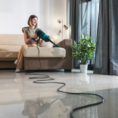 Aspirator vertical Cecotec Conga 700 PowerHead, Perie motorizata, Putere 615W, 18000 Pa, Rezervor 500ml - RESIGILAT [8]