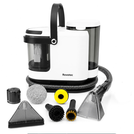 Aspirator cu Spalare si Abur Rovotec EASY WASH, 1700W, Curatare cu apa rece/calda, Abur, 9 accesorii, 15K Pa, Autocuratare, Eliminare Bacterii, Acarieni, Canapea, Mocheta, Geamuri, Bucatarie, Auto, [10]