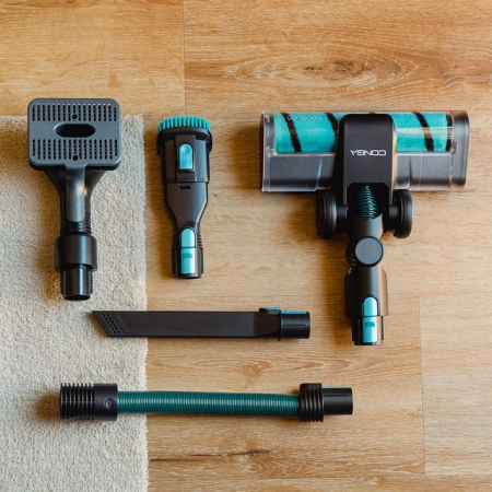 Aspirator vertical 3 in 1 Cecotec Conga Rockstar 3500 Storm Flex Animal, 500W, 33.6V Li-Ion, 30 kPa, Mop, Autonomie 70min, accesorii incluse [9]