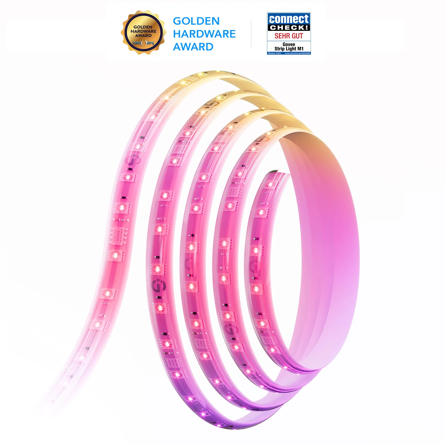 Banda LED Govee M1 RGBIC+ H61E1, 5m, 60Led/m, Wifi si Bluetooth, Alexa , Google Asistant [0]