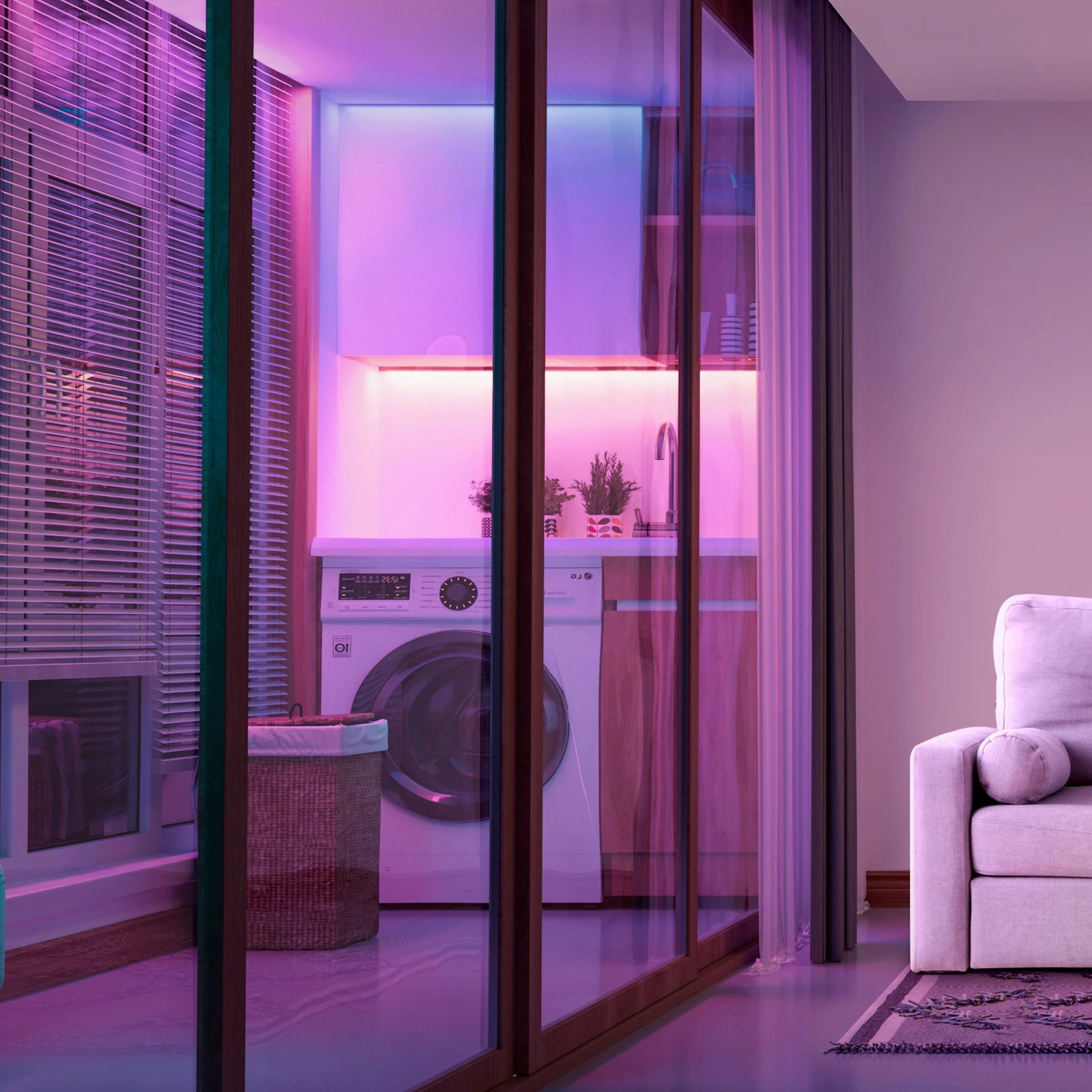 Banda LED Profesionala Govee H6172 RGBIC, 10m, IP65, Sincronizare Muzica, Wi-Fi & Bluetooth, Exterior, Google Assistant & Alexa [11]