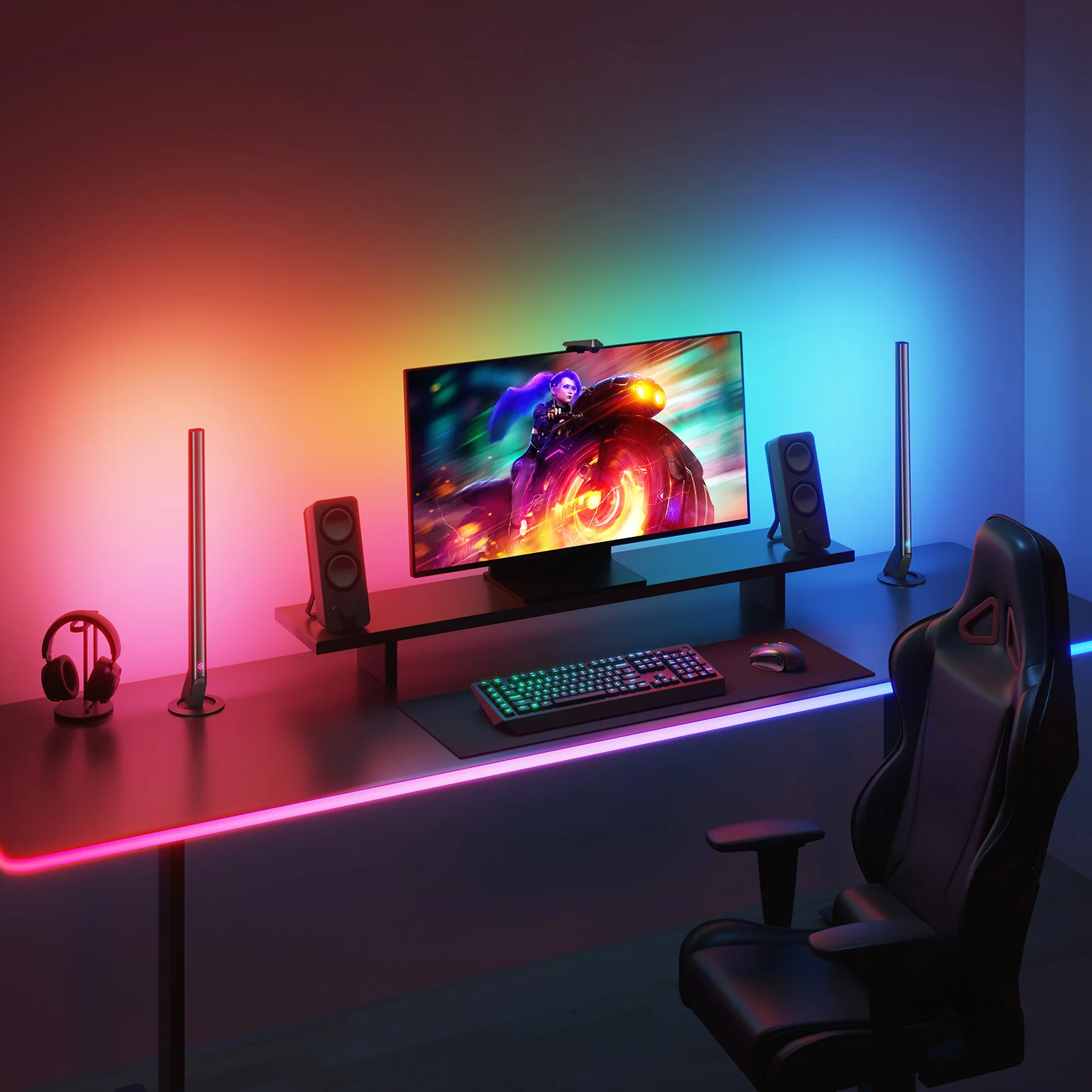 Banda LED Neon Rope Lights Govee H61C3 RGBIC, Sincronizare Muzica, Wi-Fi+Bluetooth, 3m [10]