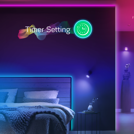Banda LED Nous Wifi RGBIC F4, 5m, Smart, Sincronizare Muzica [7]