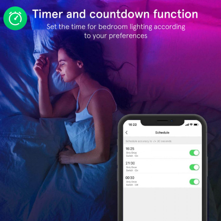 Banda LED Smart Nous F3 WiFi, 20 metri, Control APP, Tuya [8]