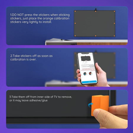 Banda LED Govee DreamView T1 TV Backlight Wi-Fi RGBIC, Camera ColorSense 1080p HD, 75-85 inch [10]