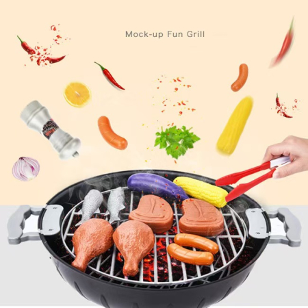 BBQ Grill Gratar jucarie Rovo 901A, lumini si sunete, 22 piese [7]