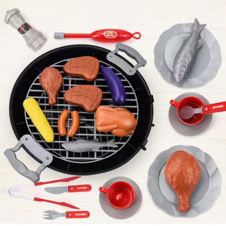 BBQ Grill Gratar jucarie Rovo 901A, lumini si sunete, 22 piese [8]