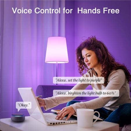 Bec LED RGB Smart Gosund WB6, RGB+CW, 5W, E14, Control din aplicatie [3]