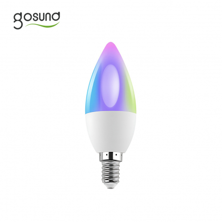 Produse Smart - Bec LED RGB Smart Gosund WB6, RGB+CW, 5W, E14, Control din aplicatie