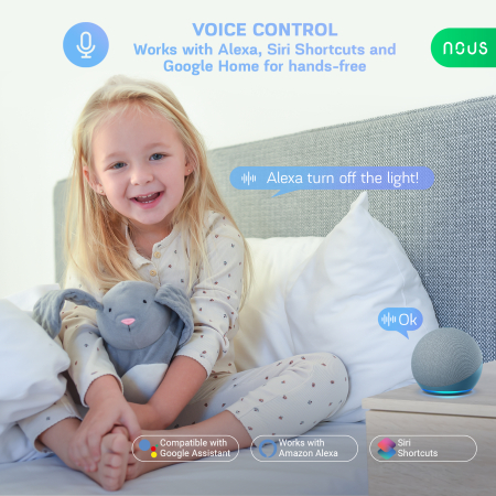 Set 3 Becuri LED Smart NOUS P8Z, ZigBee 3.0, GU10, RGB, 16 Milioane de Culori, Lumina Reglabila 2700-6500K, 4.9W, 420 lm, Compatibile Amazon Alexa si Google Home [5]