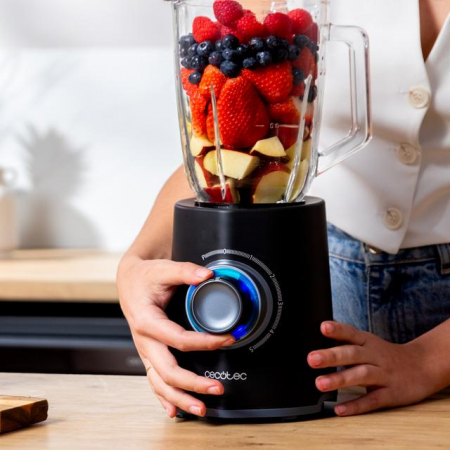 Blender Cecotec Power Black Titanium 2000MAX Mix Go, 20000 W, Zdrobire gheata, Bol sticla 1.5L [4]