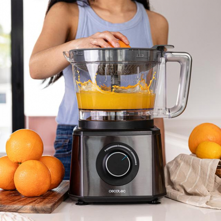 Robot de bucatarie Cecotec Paprika 2000 Full, 2000 W, capacitate 3.5L, blender 1.8L, 2 trepte de viteza [7]