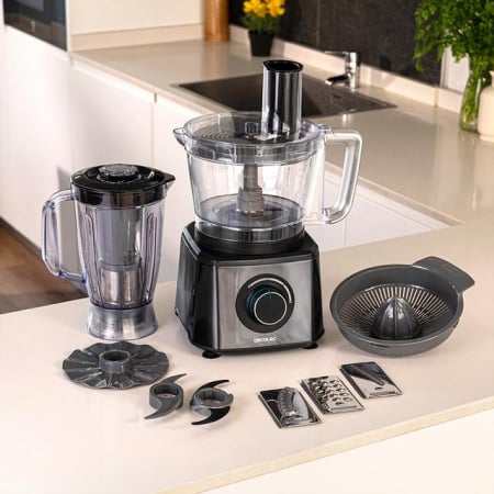 Robot de bucatarie Cecotec Paprika 2000 Full, 2000 W, capacitate 3.5L, blender 1.8L, 2 trepte de viteza [1]