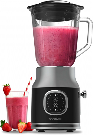 Blendere - Blender Cecotec Power Black RetroTwist, 800W, Bol sticla 1L