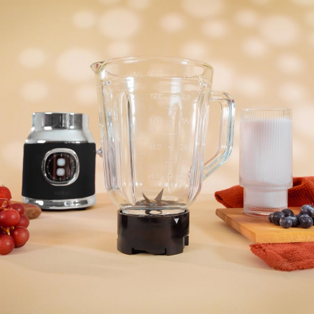 Blender Cecotec Power Black RetroTwist, 800W, Bol sticla 1L [4]