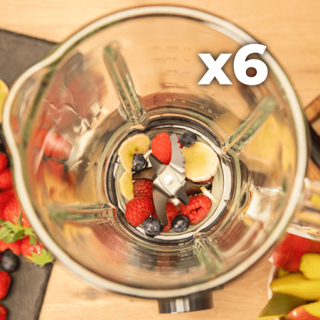 Blender Cecotec Power Black Titanium 2200MAX Smooth, 2200 W, Zdrobire gheata, Bol sticla 1.75L [2]