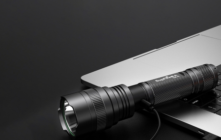 Lanterna SupFire C8-H, 15W, LED, 1500 lm, 4000 mAh, 5 moduri, rezistenta la apa, incarcare USB, Negru [3]