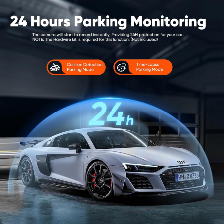 Camera auto DVR LINGDU D100 Smart, 2.5K, WiFi, GPS, Unghi 150°, WDR, Parking Mode, Loop, G-Sensor, Control vocal [6]