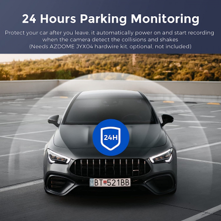 Camera auto DVR AZDOME M300, FHD 1296P, WiFi, Unghi 170°, G-Sensor, Comanda vocala [4]