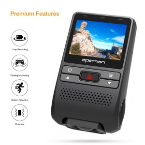 Camera auto DVR  Dubla Apeman C550, Full HD,  Bord si Spate, Unghi 170 grade, Detector miscare, WDR, G-Sensor, Mod parcare, Filmare in bucla [9]