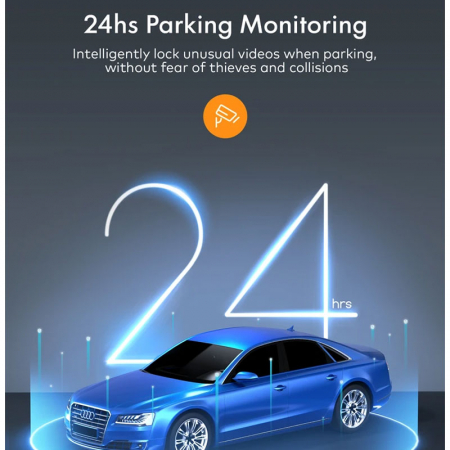 Camera auto DVR  Dubla APEMAN C680, Full HD, Fata si Interior, Unghi 170 grade, WDR, G-Sensor, Mod parcare, Filmare in bucla [6]