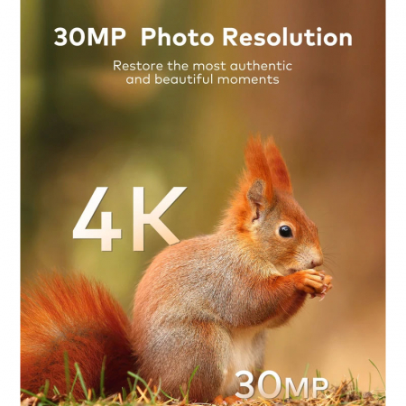 Camera de vanatoare Apeman H80 senzor de miscare, 30 MP, Wi-Fi, 4K, 2.0" LCD, night vision, 40 senzori infrarosu [2]