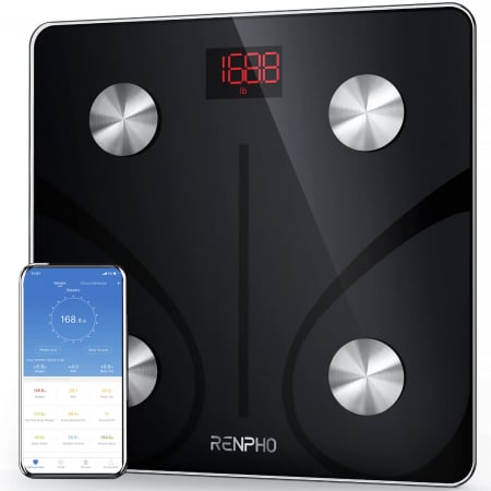 Cantar de baie Smart Renpho CS20M, Maxim 180Kg, 13 masuratori, BMI, BMR IMC, Bluetooth, compatibil Fitbit, Apple Health, Google Fit, [1]