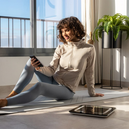 Cantar de baie digital Cecotec 4090 Surface Precision 9500 Smart Healthy, Ecran LCD, Maxim 180 kg, TenBIA, Four Precision, BabyWeight, Negru - Resigilat [3]