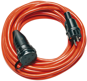 Prelungitoare - Cordon prelungitor Brennenstuhl BREMAXX , IP44, 20m, IP44, AT-N07V3V3-F 3G1,5 - Portocaliu