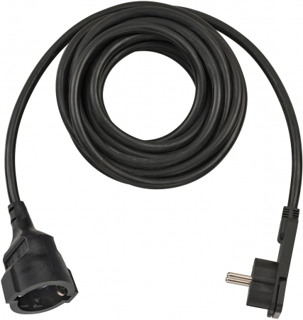 Prize - Prelungitoare - Sigurante - Cordon Prelungitor Brennenstuhl cu cap plat, 5m - Negru