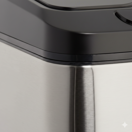 Cos de gunoi cu senzor automat Rovotec SD-012, Inox, 40L, deschidere cu senzor sau touch [9]