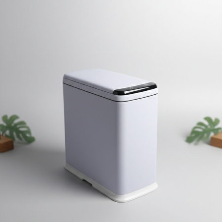 Cos de gunoi cu senzor automat Rovotec SD-809, deschidere cu senzor sau touch, 9L, Alb [11]