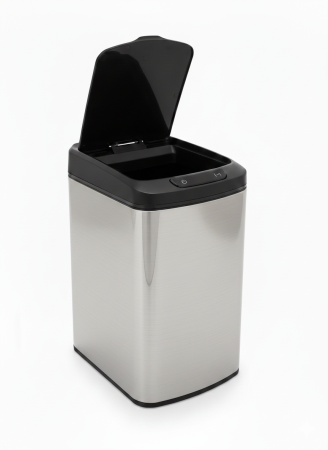 Cos de gunoi cu senzor automat Rovotec SD-804, Inox, 12L, deschidere cu senzor sau touch - RESIGILAT [7]
