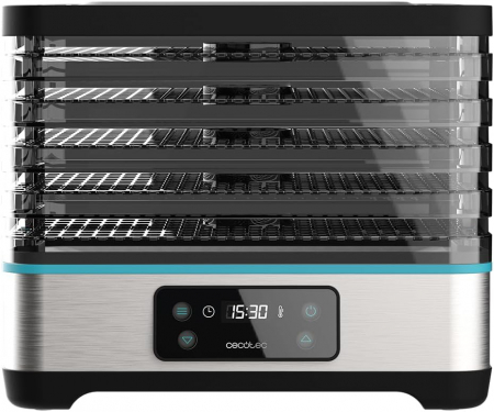 Deshidrator cu 5 tavi Cecotec VitaDry Pro, inaltime reglabila, ecran digital, Timer, 35-70°C [1]
