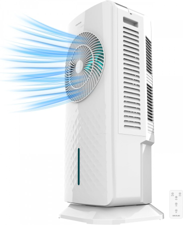 Casa si Gospodarie - Aparat de aer conditionat pe apa Cecotec EnergySilence 3500 Cool Compact, 65W, capacitate 3.5L, 3 viteze, contorl touch, telecomanda, pastile racire