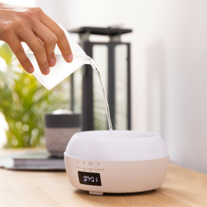 Difuzor aroma cu Ultrasunete Smart Cecotec PureAroma 550 Connected, control din Smartphone, 7 culori LED, boxa incorporata - Stejar [4]