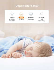 Difuzor aroma cu Ultrasunete TaoTronics TT-AD002, 300ml, 13W, LED 7 culori, oprire automata - Nuc natur [3]