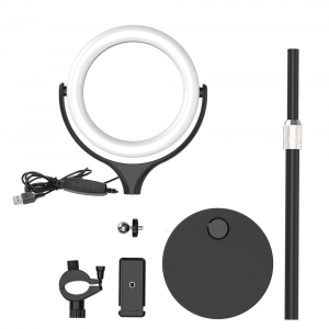 Lampa Circulara LED BlitzWolf BW-SL4 Make up Profesionala, Ring Light 64 Leduri cu Lumina Rece/Calda Tip Inel [7]