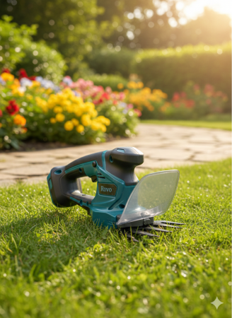Foarfeca pentru iarba si gard viu Rovo RV-21V, tuns iarba/arbusti, 2 acumulatori, 21V, 2.0 Ah [8]
