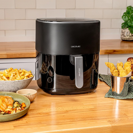 Friteuza cu aer cald fara ulei Cecotec Cecofry Fantastik 6500, Air Fryer, 1700W, 6.5L, Control tactil, 12 Programe Presetate [6]