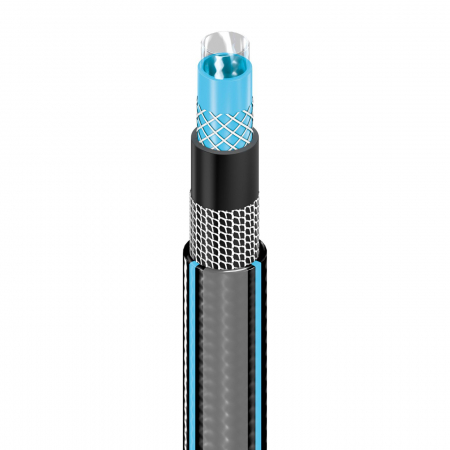 Furtun pentru gradina Cellfast HOBBY cu 6 straturi, 1/2", Armat, 25m, protectie UV, antirasucire - Resigilat [2]