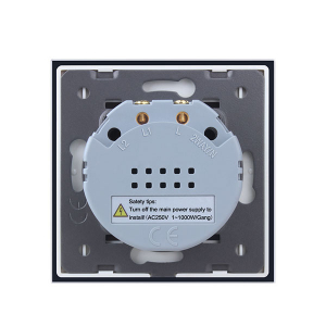 Intrerupator dublu cu touch Welaik, Wireless, Telecomanda inclusa, Alb [4]